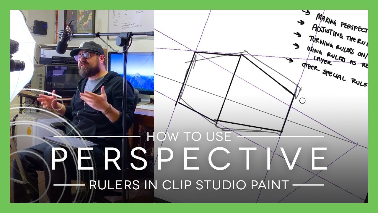 How to Use Clip Studio Paint Perspective Guide Tools Tutorial
