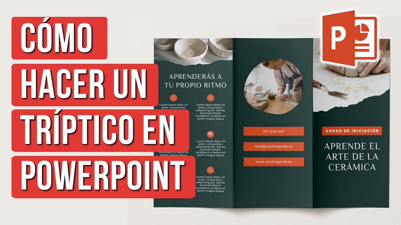 Como Hacer un Triptico en Power Point (PASO A PASO)