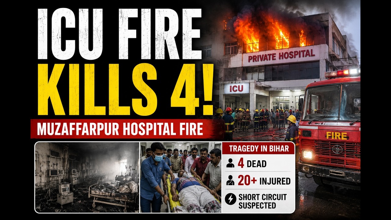 Muzaffarpur Hospital Fire: 4 Dead, Over 20 Injured After Blaze in ICU Ward
