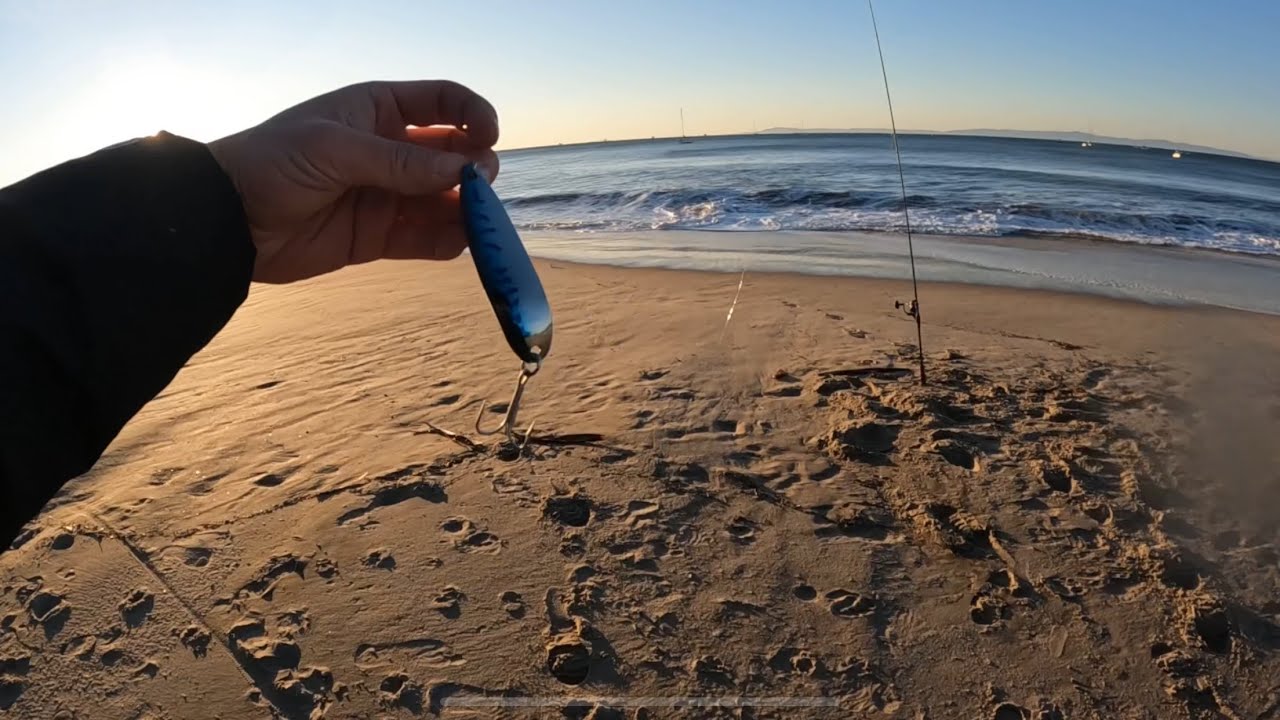 Santa Barbara Surf Fishing with Spoon
