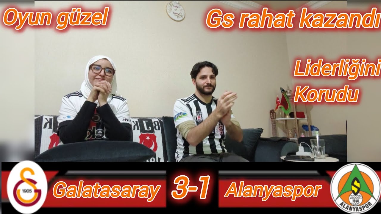 Galatasaray 3-1 Alanyaspor #tepki #reaction 