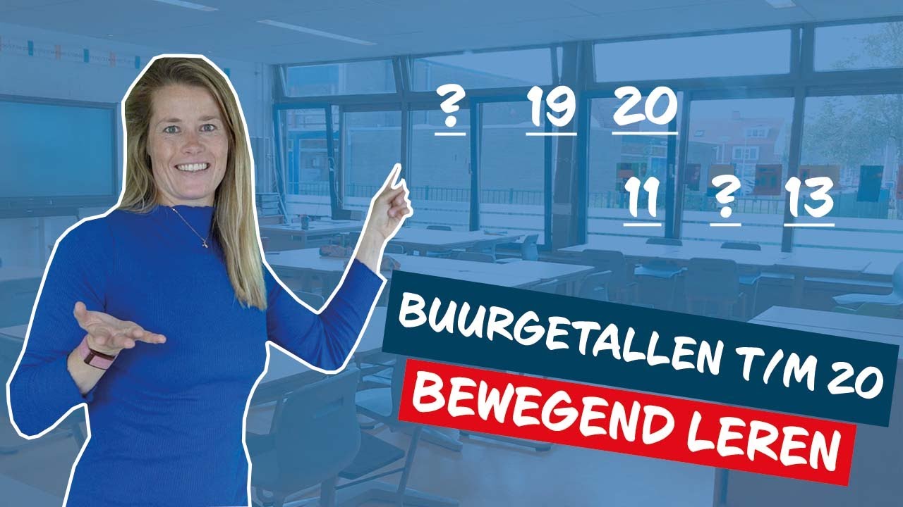 Buurgetallen t/m 20 - Rekenen I Bewegend leren - groep 3/4 I De Fitste School