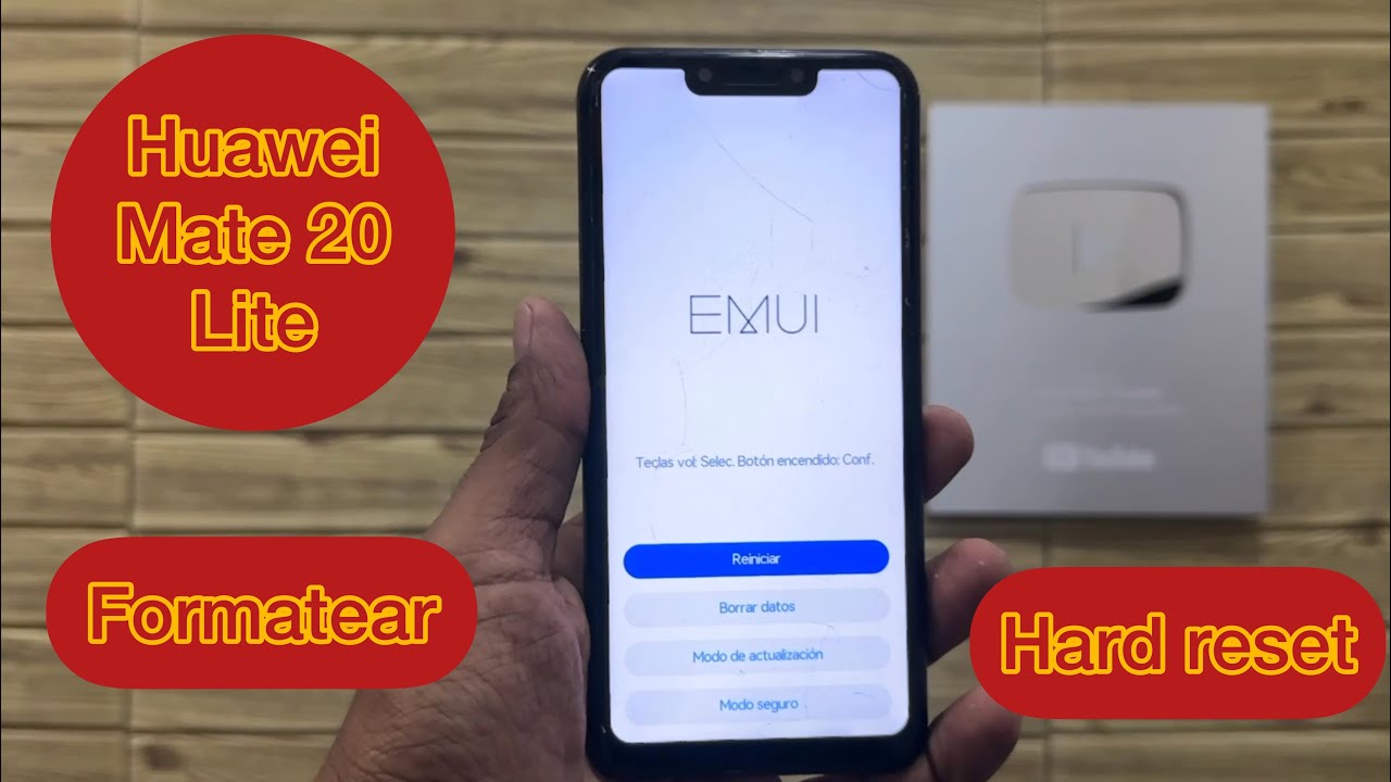 huawei mate 20 lite  [ como formatear de fabrica ] hard reset modo recovery