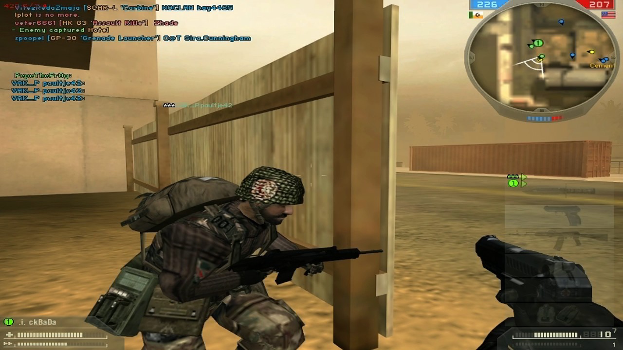 Super@infantry server round Battlefield 2