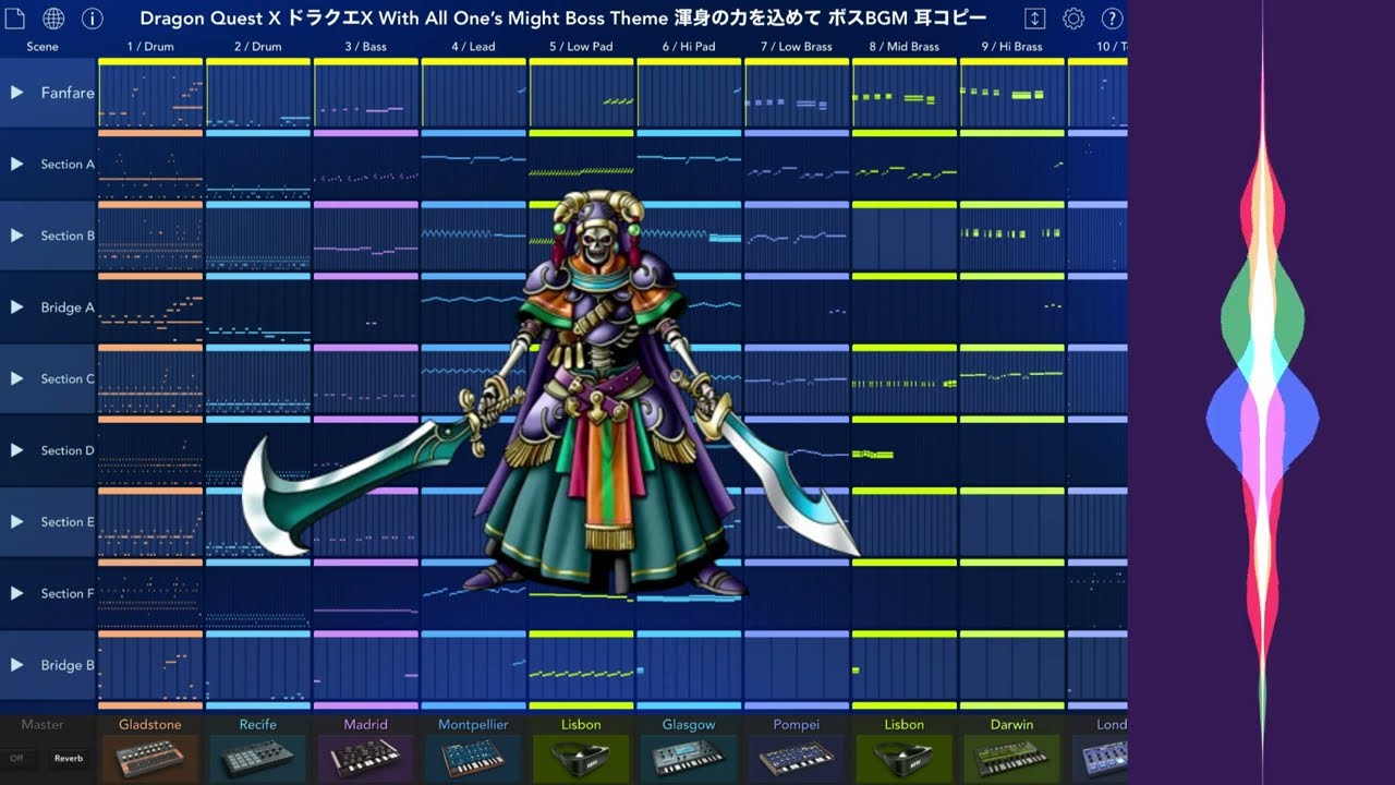 Dragon Quest X With All One's Might (Korg Gadget Remix) ドラクエX 渾身の力を込めて ボスBGM アレンジ 耳コピー