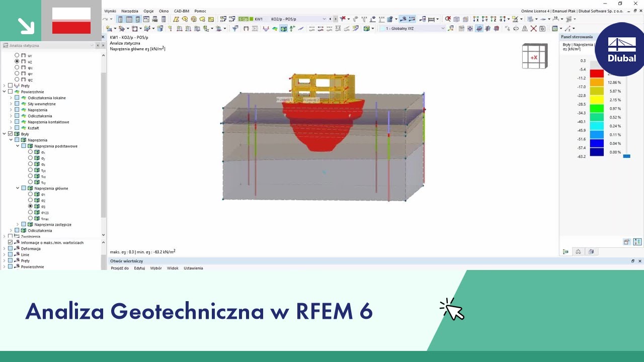 Analiza geotechniczna w RFEM 6