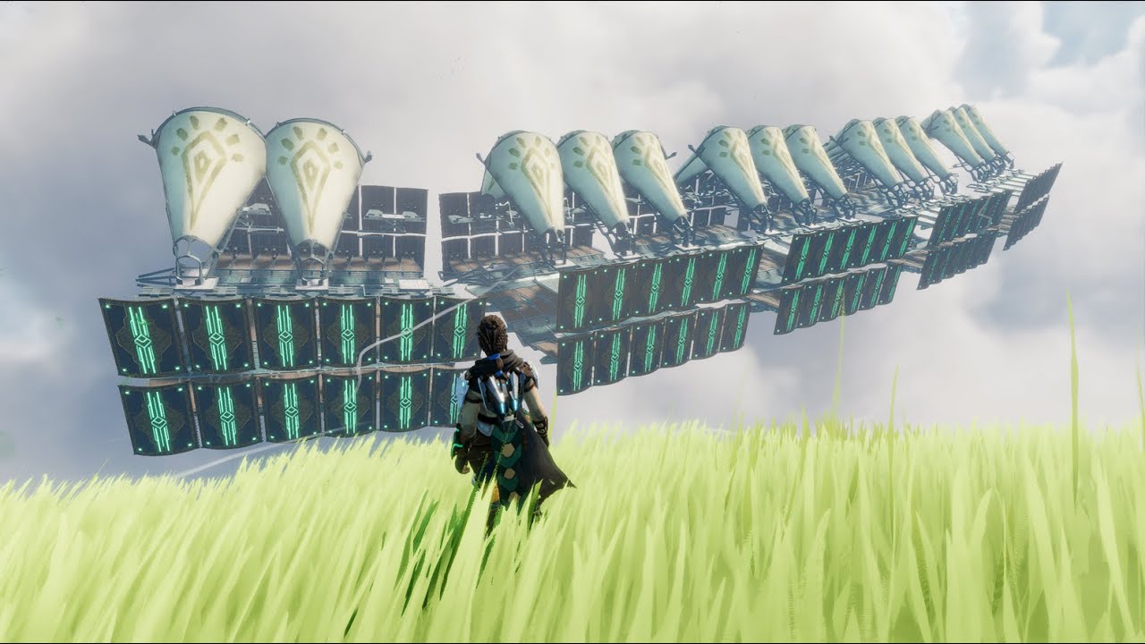 Lost Skies - Cloud Citadel Test Flight / Crash - Raw Footage - Poor FPS (game at its limits)