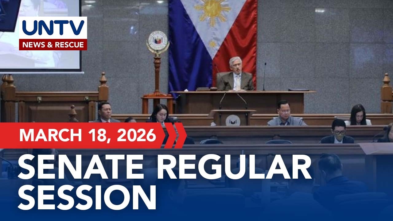 LIVE: Senate of the Philippines holds regular plenary session | March 18, 2026
