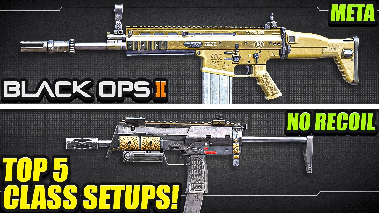BLACK OPS 2: ТОП-5 ЛУЧШИХ МЕТА-КЛАССОВ! (Лучшие сборки Black Ops 2) Лучшее оружие в BO2
