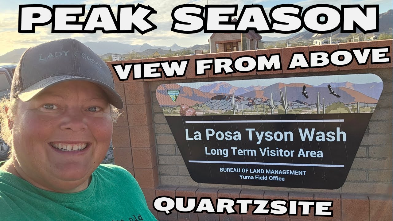 La Posa Tyson Wash LTVA View From ABOVE During PEAK Season | Quartzsite Long Term Visitor Area
