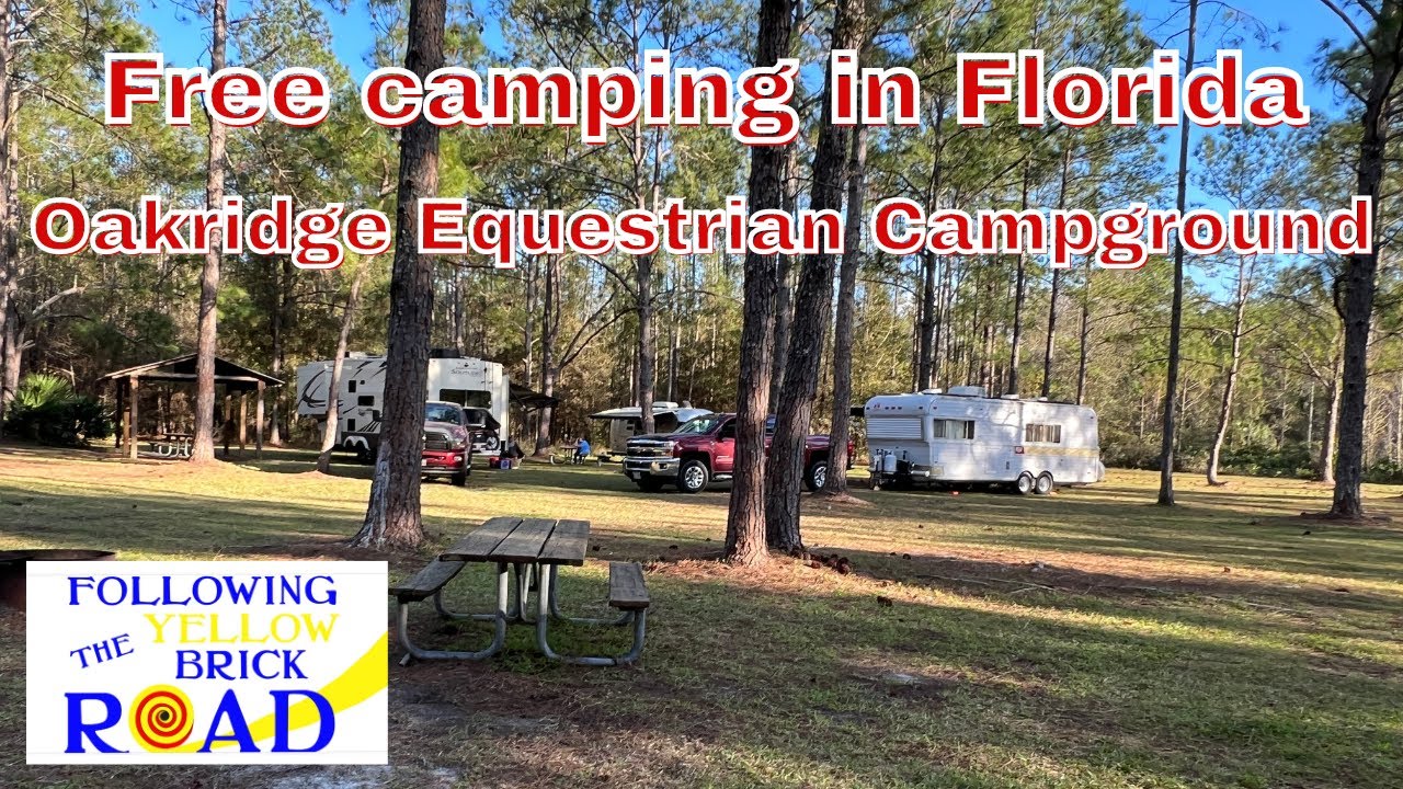 Free camping in Florida at Lower Hillsborough Wilderness Preserve WMD Oakridge Equestrian Campground