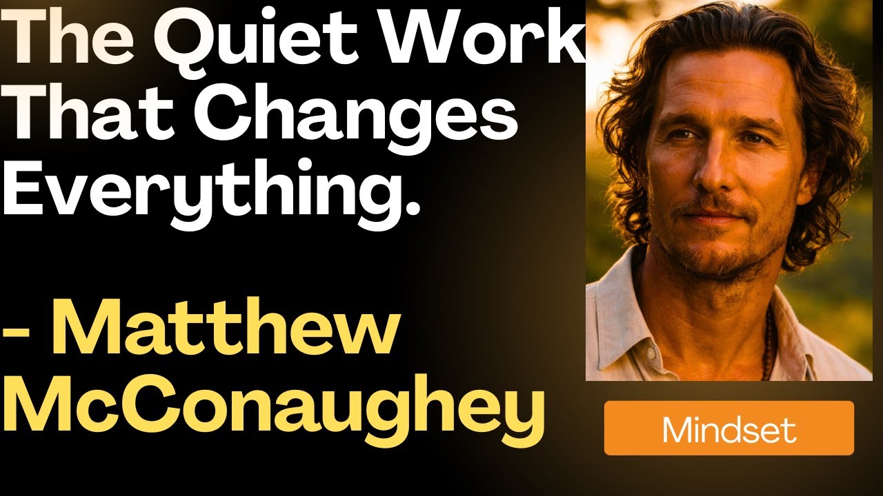Matthew McConaughey - The Quiet Work That Changes Everything.  #motivation  #matthewmcconaughey