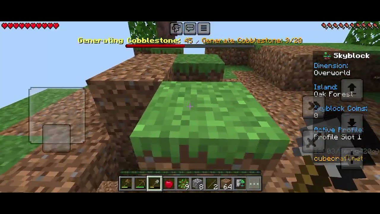 كيوب كرافت سكاي بلوك الحلقه الاولى😱☠️