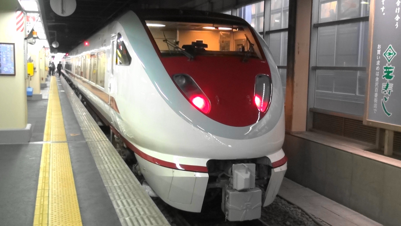 683系 特急はくたかスノーラビット 越後湯沢～金沢 全区間車窓2014冬 View of the limited express