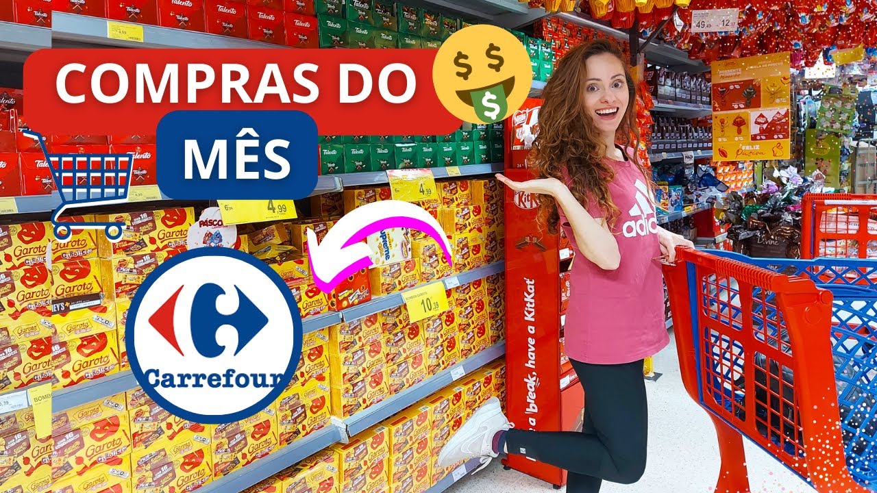 COMPRAS COMPLETAS DO MÊS no mercado CARREFOUR em São Paulo: gastamos mais?