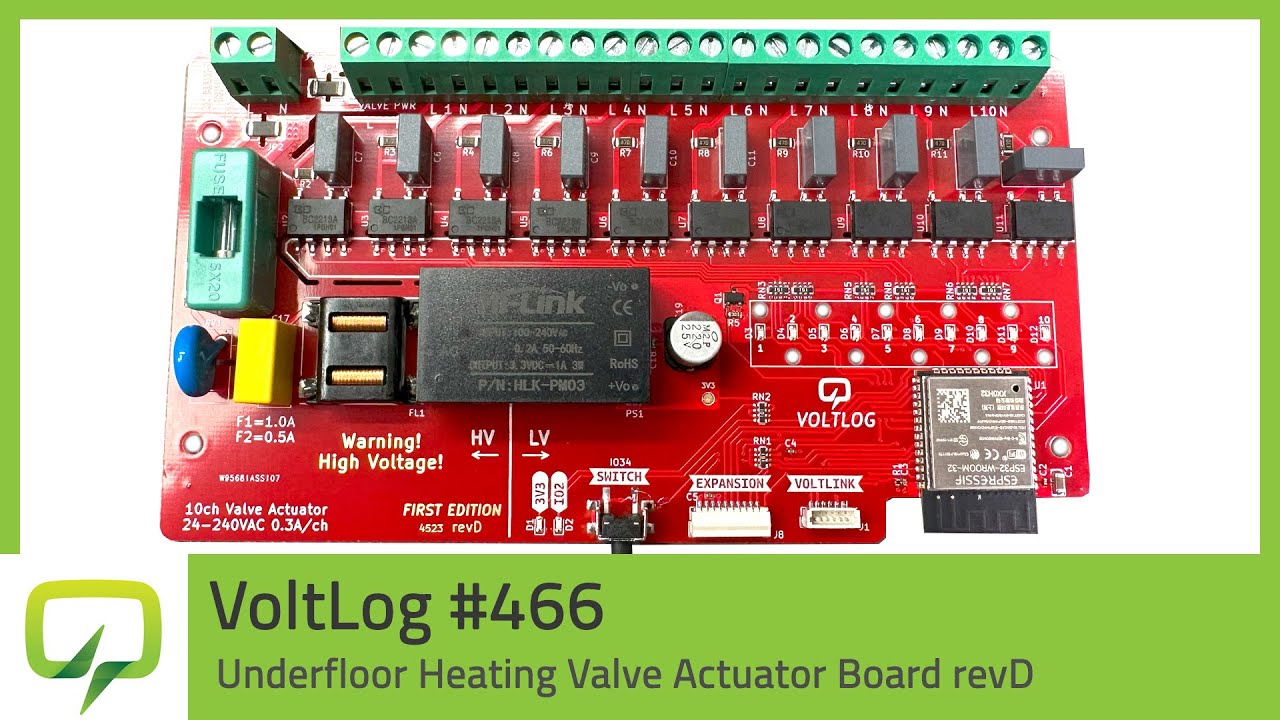 Underfloor Heating Valve Controller Board revD | 466