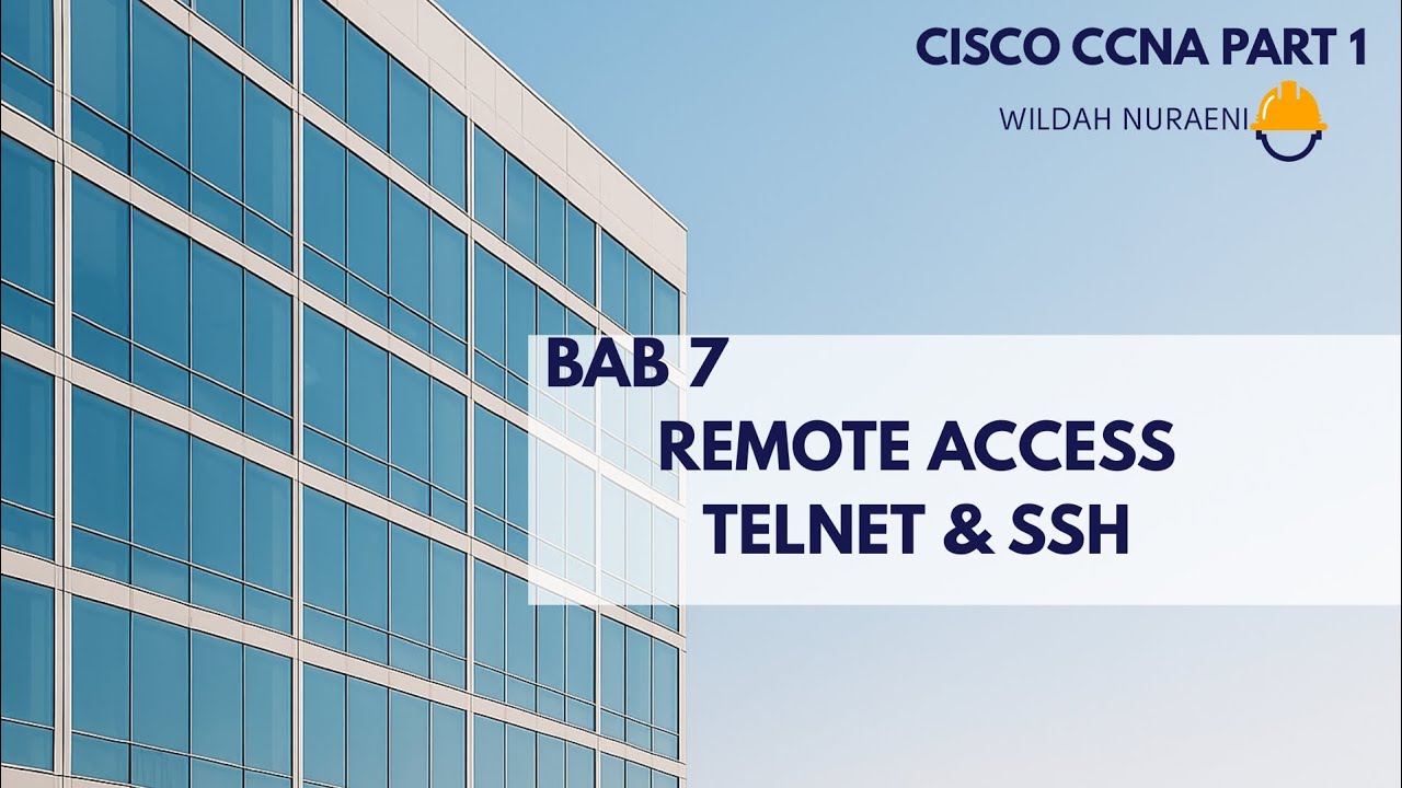 CISCO CCNA 200-301 Part 1 (REMOTE ACCESS TELNET & SSH)