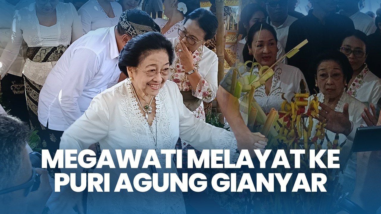 Presiden Indonesia ke 5, Megawati Soekarnoputri Melayat, Datangi Puri Agung Gianyar Bali