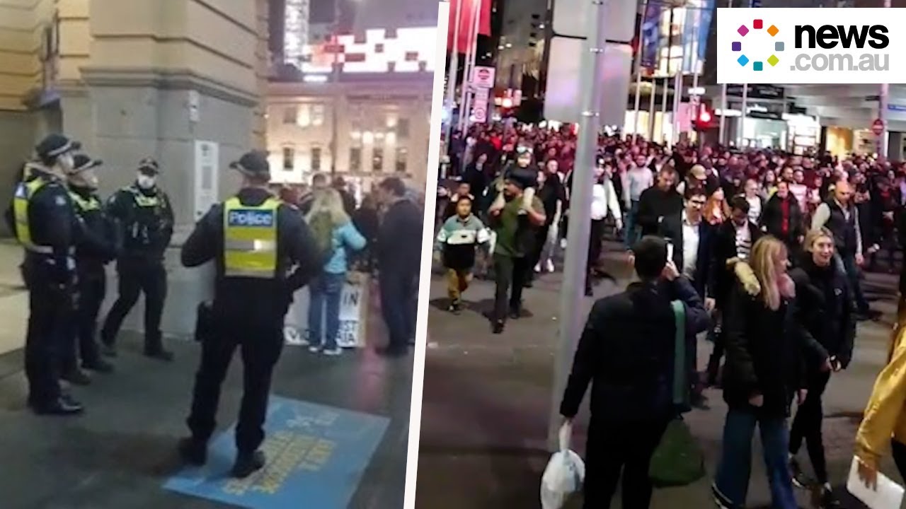 Snap protests erupt in Melbourne