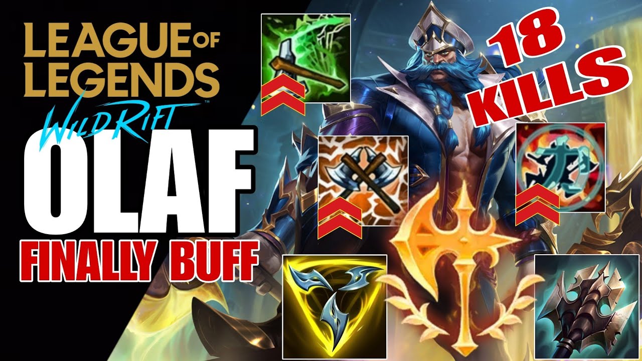 WILD RIFT: ( SEASON 13 ) OLAF BUFF AS A TOP LANE OFF META BUILD AD TANK ( MUST WATCH )