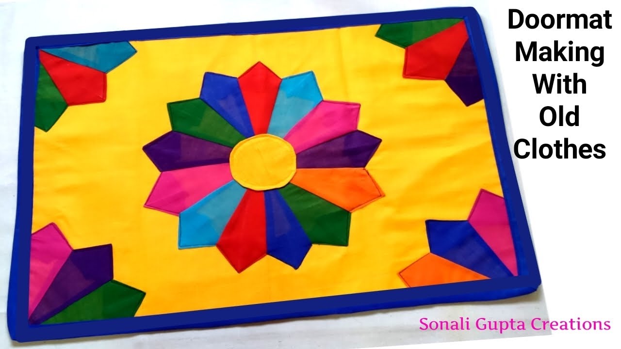 Super Easy Doormat Idea/Paydan Banane Ka Tarika/DIY Doormat/Doormat Making At Home With Old Clothes