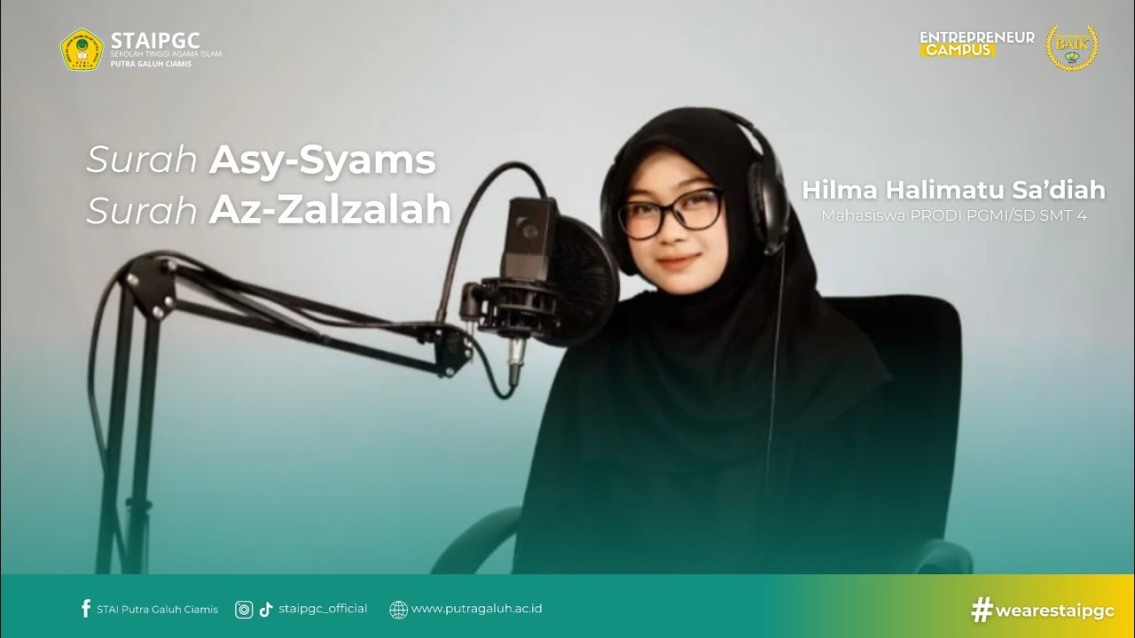 Murottal Al-Qur'an Merdu | Surah Asy-Syams Surah Az-Zalzalah | Hilmi Halimatu Sa'diah
