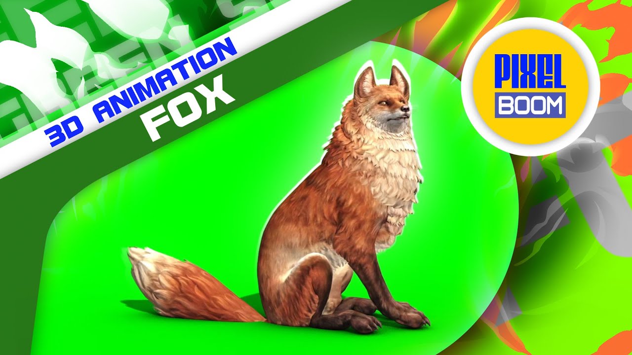 Green Screen Fox Animal Attack Die - Footage PixelBoom