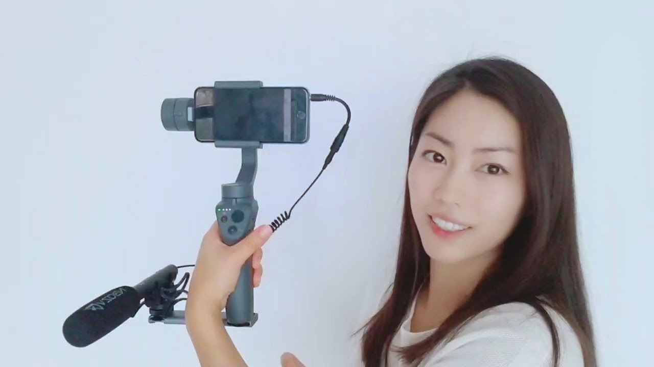 DJI Osmo Mobile 2 External Mic Set up using Manfrotto Basegrip