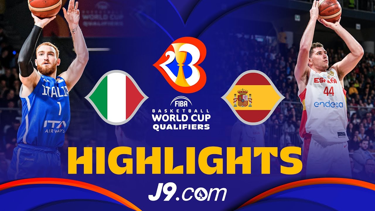 🇮🇹 Italy vs 🇪🇸 Spain | Basketball Highlights - #FIBAWC 2023 Qualifiers