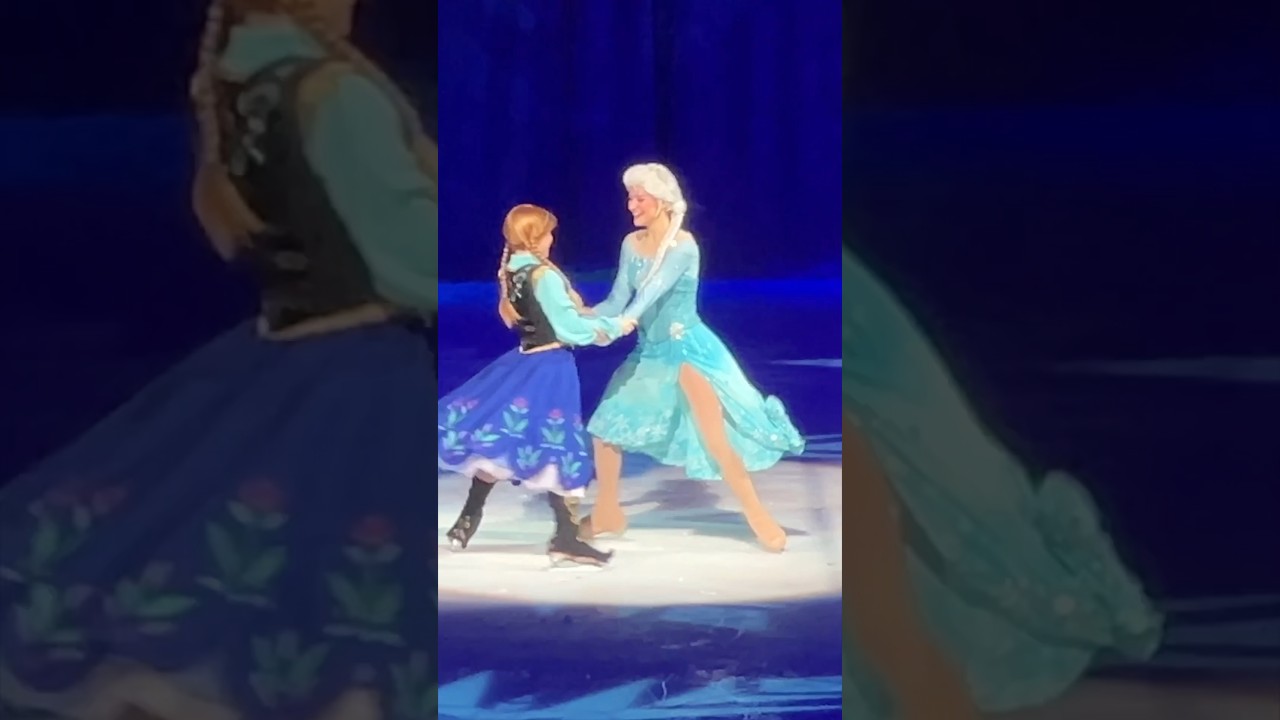Frozen sisters ELSA & ANNA having so much fun on the ice! ❄️