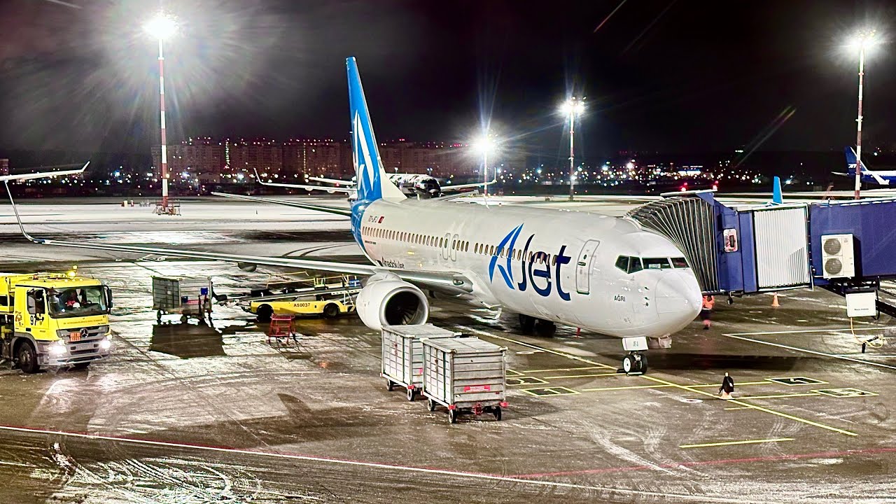 Boeing 737-800 | AJet | Стамбул (SAW) — Москва (VKO) | Полный Полёт | 4К