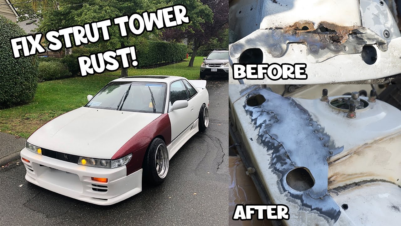 FIXING S13 STRUT TOWER RUST!