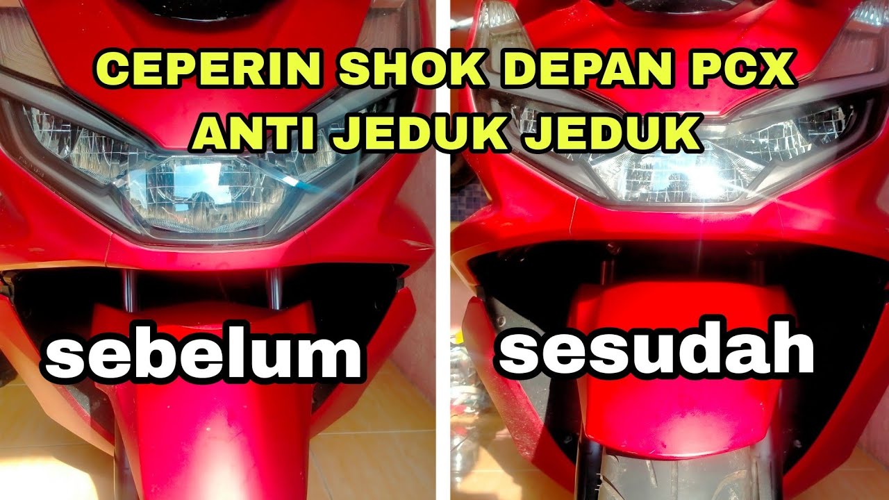 CARA MENURUNKAN SHOK DEPAN PCX CEPER ANTI JEDUK JEDUK @acun raga sukma