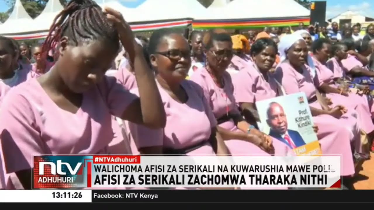 Afisi za serikali zachomwa Tharaka Nithi na waandamanaji
