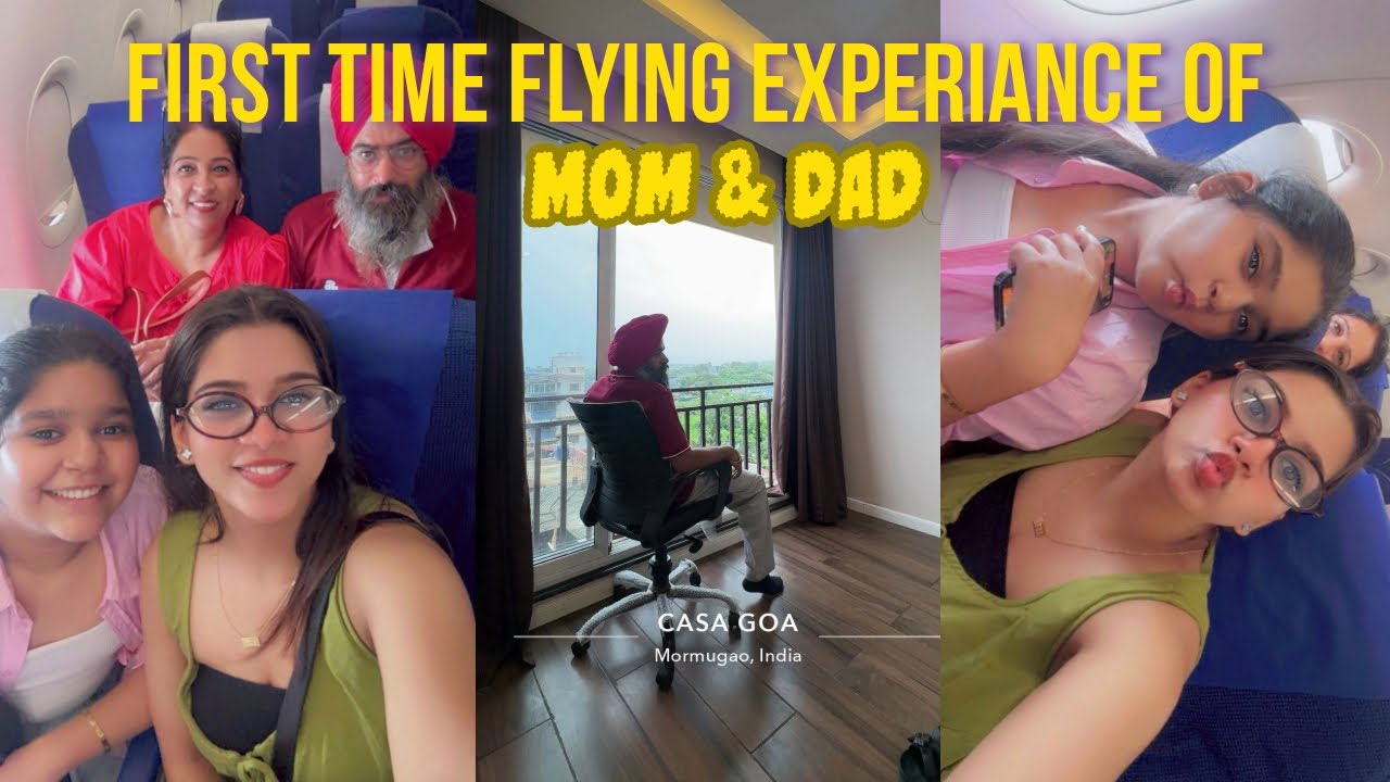 Goa vlog day - 1 🌊☀️|| first time flying experience 