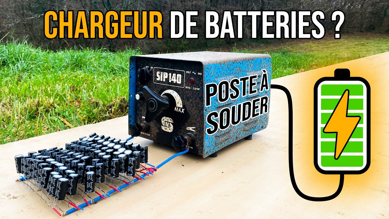 Je charge mes batteries avec un poste à souder!
