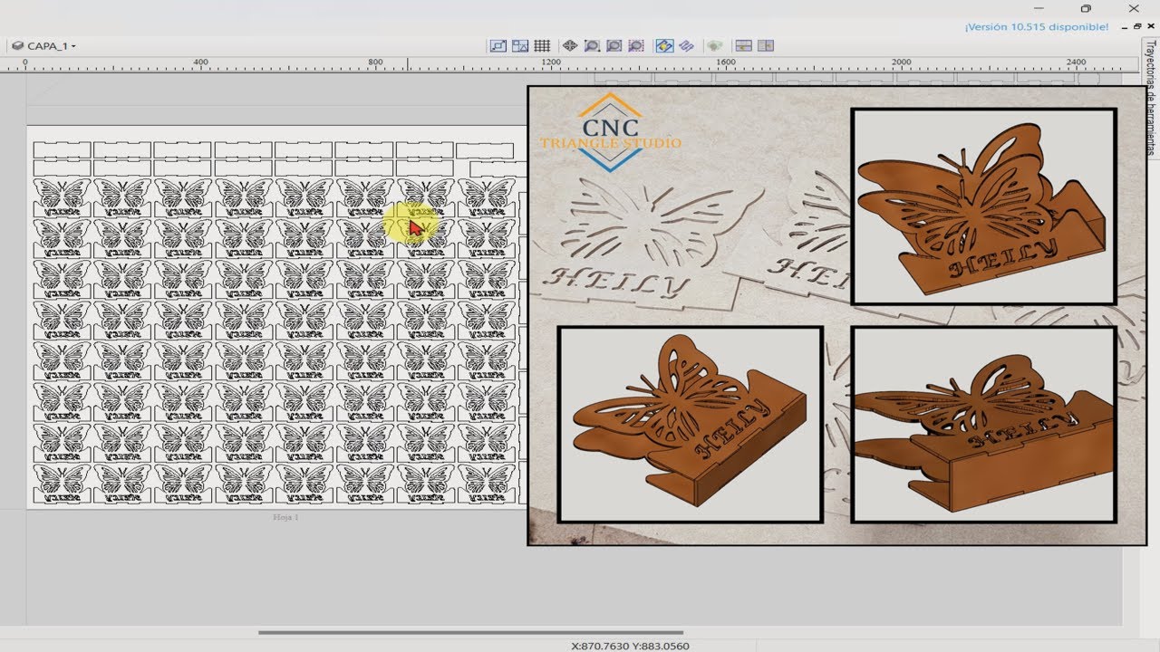 Multiplicando y Alineando Vectores para el aprovechamiento de material -Eficiencia en Vectric Aspire