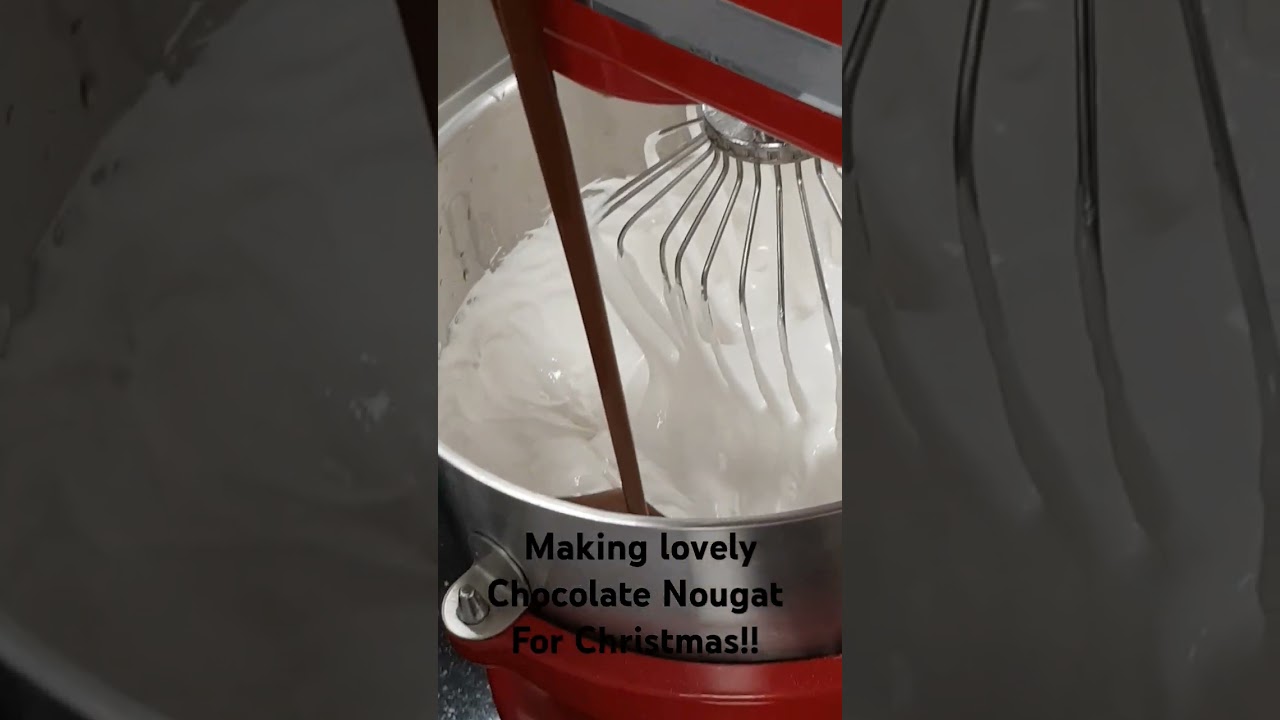 Making chocolate nougat # shorts