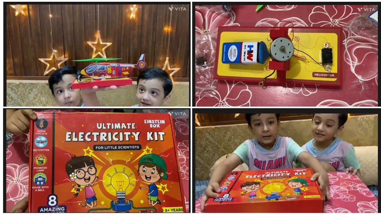 Helicopter 3D Project | Ultimate electricity kit for little scientist | Einstein Box