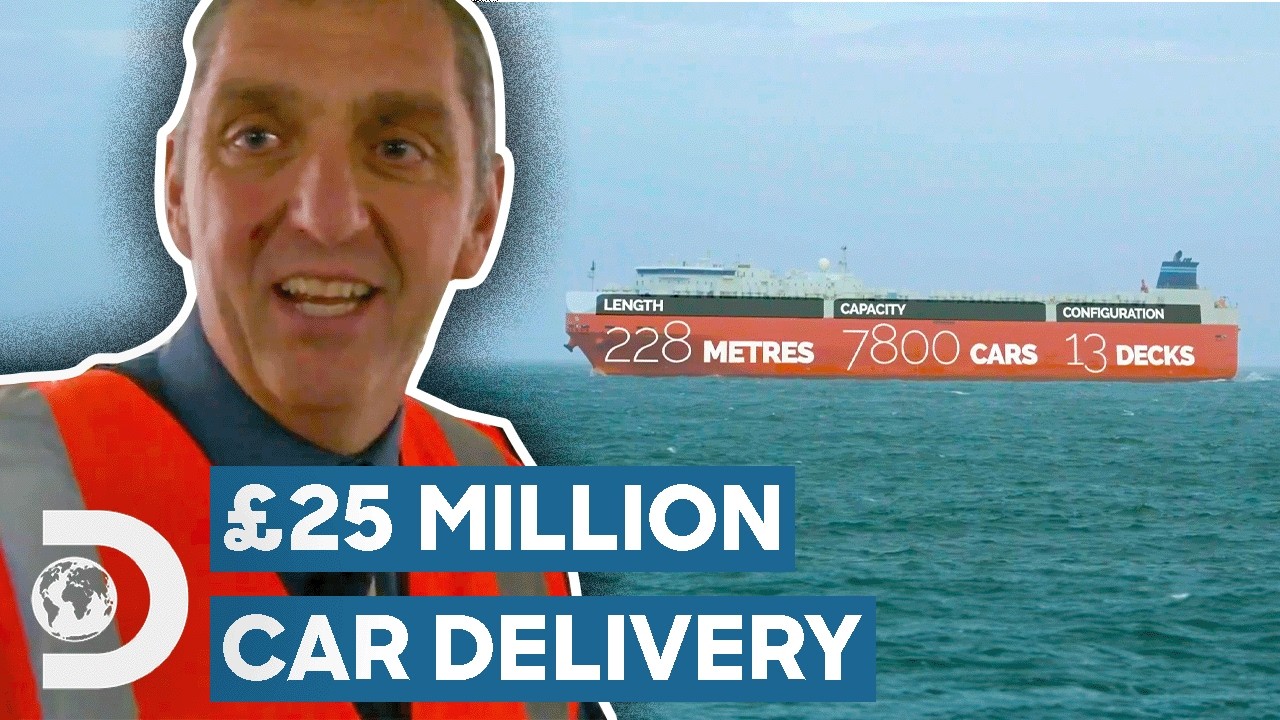 Logistics Of Loading £25 Million Luxury Cars On Largest Vehicle Only Cargo Ship | Mega Shippers