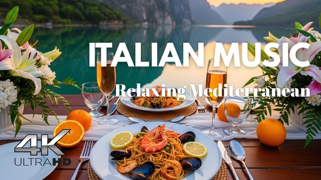 🌊 Italian Coastal Serenity 🇮🇹 Relaxing Amalfi Coast & Lake Como Ambience in 4K🎶 Mediterranean Music🎶
