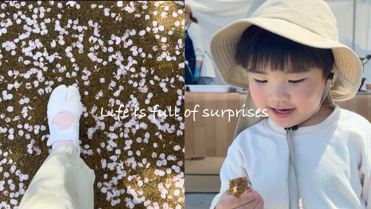 3人家族、幸せの日常に事件。桜の為に出かけた日々🌸