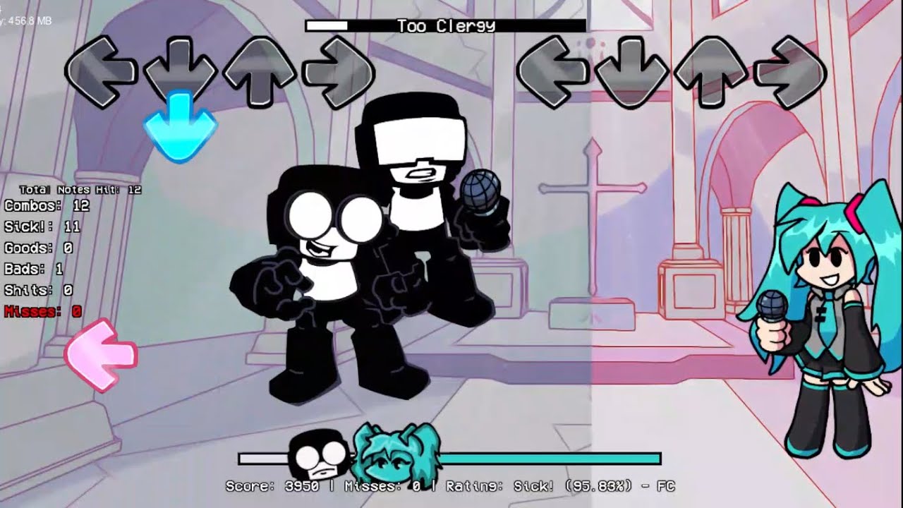 FNF| Steve joins Tankman and Miku's singing reunion!| Too Clergy but Miku, Tankman, and Steve