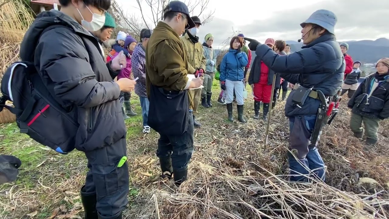 大地の再生講座in秋田 実践2022年11月28日①