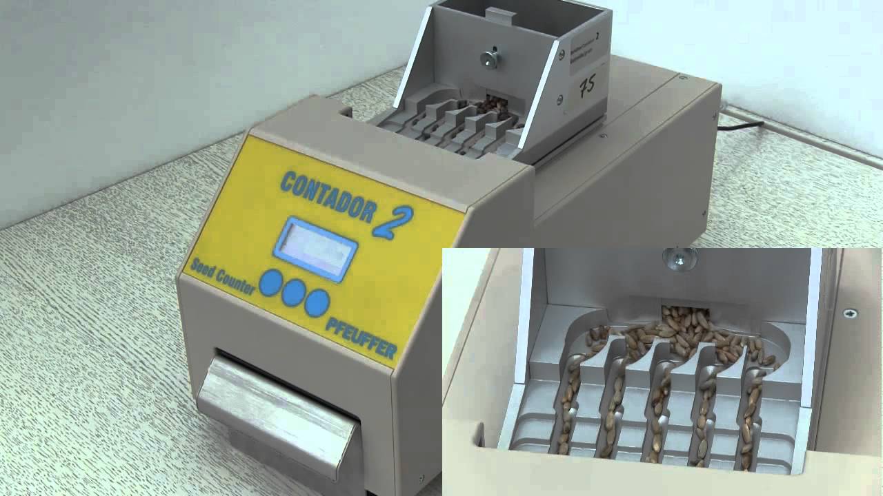 Contador 2 is counting a mixture of 3 different seeds