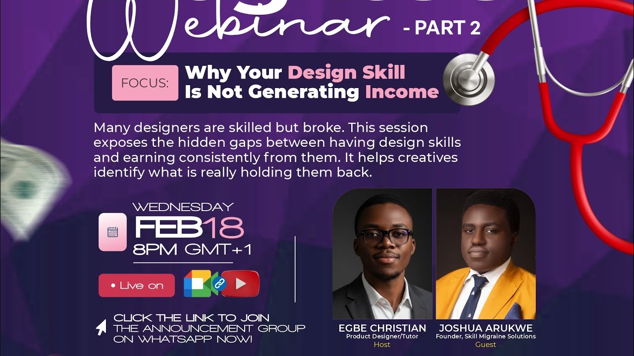 Creative Diagnosis Webinar Part 2: Why Your Design Skill Is Not Generating Income