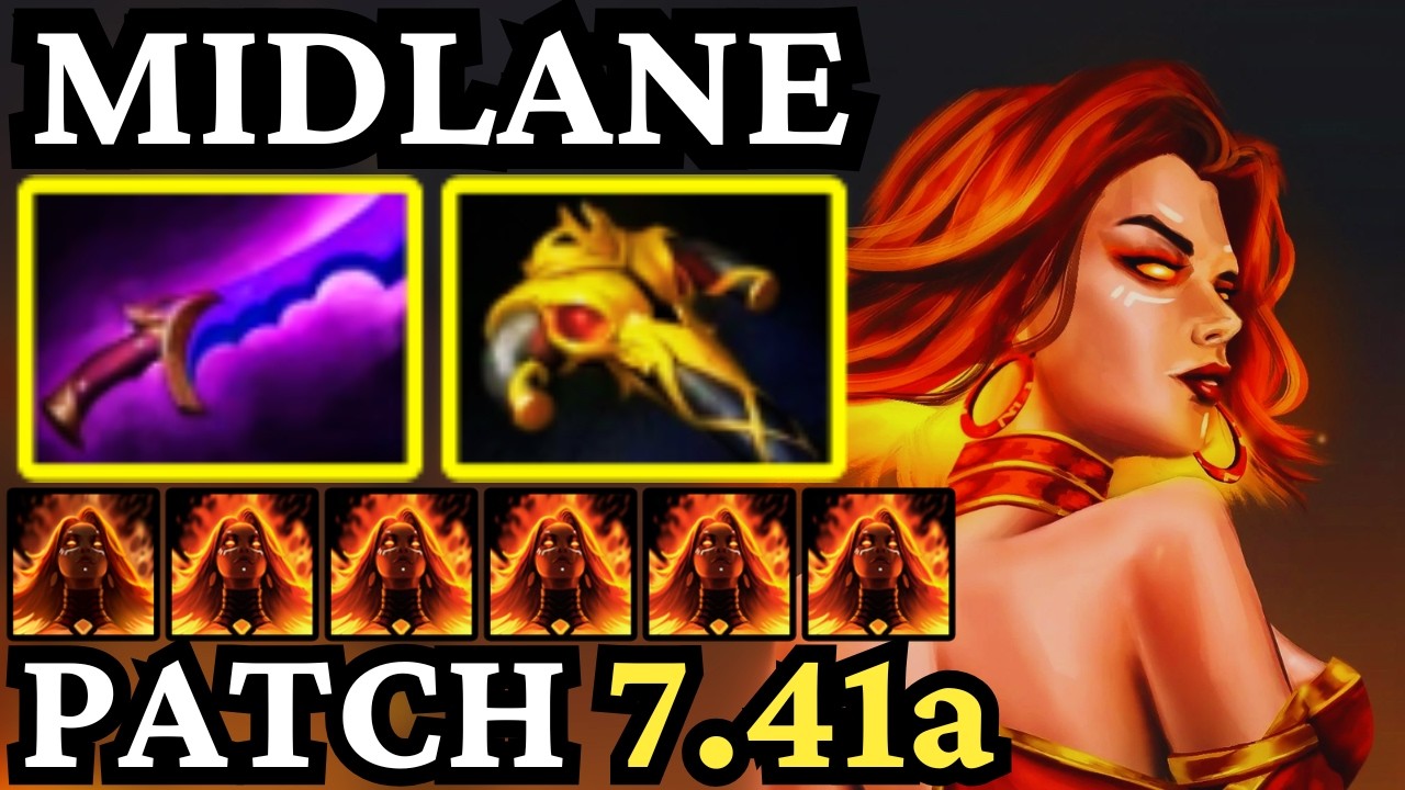 🔥 NEW Patch 7.41a LINA Mid Goes CRAZY &mdash; Burst Damage Meta 🔥 Dota 2 Gameplay