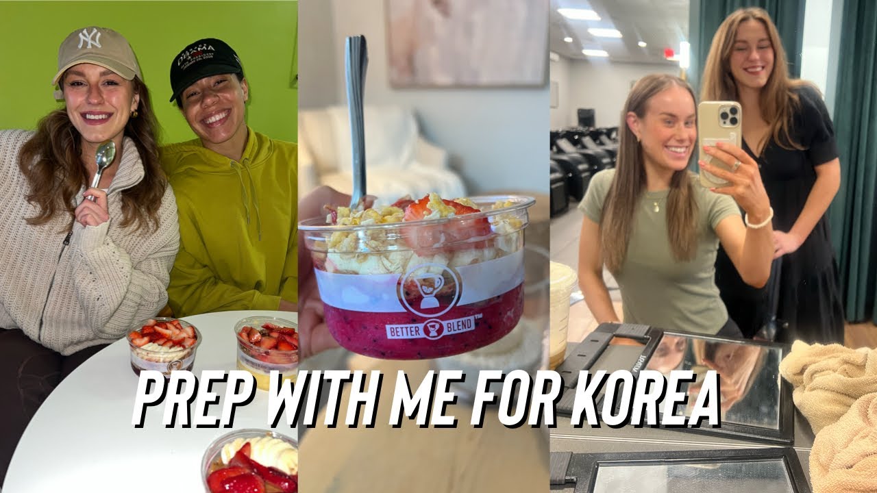 South Korea Prep | dying my hair brown, nails & spray tan!