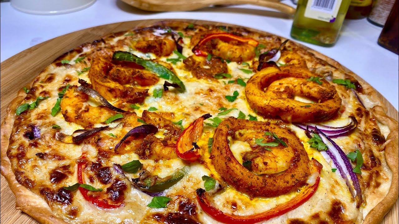 😋🍕La fameuse PIZZA AUX FRUITS DE MER que les italiens adorent - Une Pizza en 5min🔥🔥🔥
