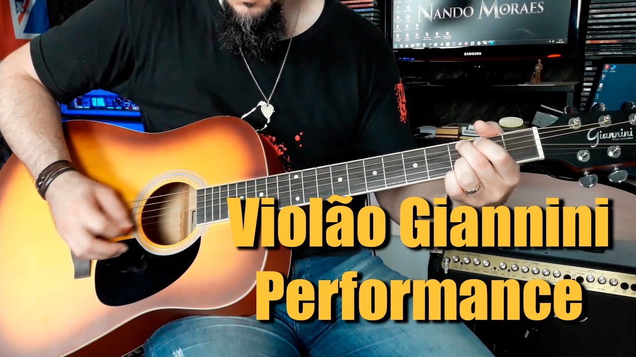 Violão Giannini Performance modelo Folk - Review e Sound Test